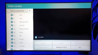 Como ordenar los canales en un Televisor Samsung [upl. by Ellehcim]