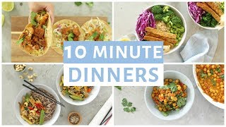 EASY 10 Minute Dinner Recipes  Healthy Dinner Ideas [upl. by Kallick424]