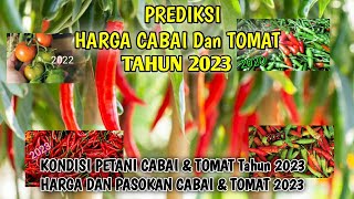 prediksi harga cabai tahun 2023  prediksi harga tomat tahun 2023 [upl. by Roswald201]