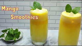 Mango Smoothies Nata de coco Mudah Hanya 3 Bahan [upl. by Yekcin]