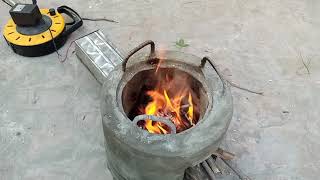 Wood stove making wood stove cooling fan wood stove making at home [upl. by Philo]