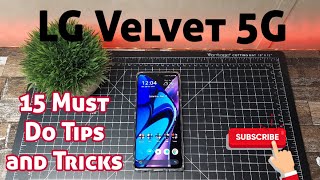 ★··´¯··★ LG Velvet 5G  15 Must Do Tips and Tricks ★··´¯··★ [upl. by Trout777]