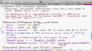 Microeconomics  64 Demand and Marginal Benefit [upl. by Anerys]