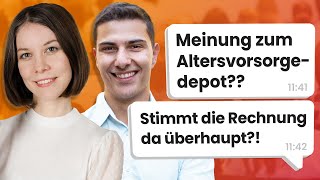 Live QampA zu Altersvorsorgedepot amp Co Was willst du über ETFs wissen [upl. by Ehrenberg]