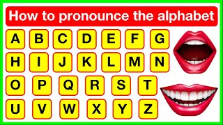 Alphabet pronunciation 👄🇬🇧  How to pronounce the alphabet letters correctly  British English [upl. by Mackey]