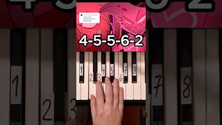 Addict A Hazbin Hotel Song Piano Tutorial shorts [upl. by Stratton]