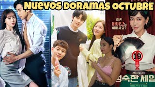 🇰🇷 ¡Octubre El mes de los doramas coreanos más emocionantes [upl. by Amador]