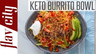 Low Carb Keto Burrito Bowl Meal Prep [upl. by Akfir]