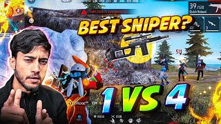 New Dangerous Weapon VSK94 Sniper Solo VS Squad OP Gameplay  Free Fire Max [upl. by Marlin227]