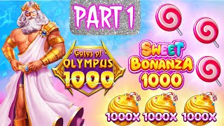 Sweet Bonanza 1000 and Gates of Olympus 1000 Started it All PART 1Taking 8k Up to [upl. by Yeltrab107]