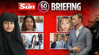 Shamima Begum dealt UK return blow amp shock rant at Maddie suspect trial  60Second Briefing [upl. by Carolus]