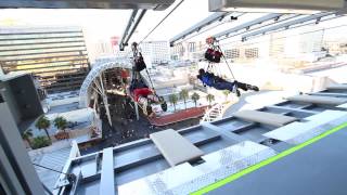 Las Vegas Zip Line TakeOff SlotZilla Zoomline [upl. by Cheshire]