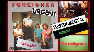 Urgent  Foreigner  Instrumental with lyrics subtitles HQ [upl. by Hollinger]