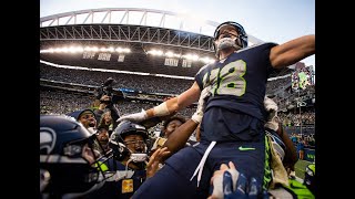 Jacob Hollister describes his gamewinning catch—and Seahawks carrying him off the field [upl. by Aliel786]