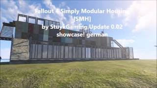 Fallout 4 Simply Modular Housing SMH by StuykGaming Update 0 02 Showcase German [upl. by Mundy]