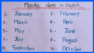 January February months Name  months of the year  mahino ke naam । january February March spelling [upl. by Eugenius742]