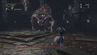 Bloodborne Boss Fight How To Solo The Bloodletting Beast in The Lower Pthumeru Chalice [upl. by Leur]