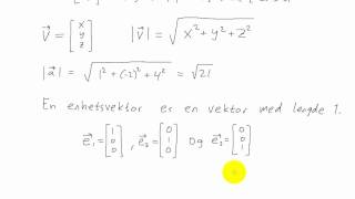 Matematikk R2  043  Enhetsvektor og basisvektor [upl. by Eerolam664]