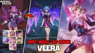 VUX MỘT NGÀY LEO RANK VỚI TẤT CẢ SKIN VEERA COMBO NỤ HÔN MẠNH NHẤT LIÊN QUÂN MOBILE [upl. by Rhodia64]