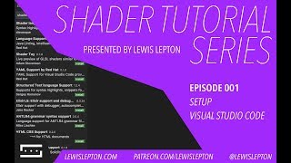 shader tutorial series  episode 001  setup visual studio code [upl. by Ardried200]