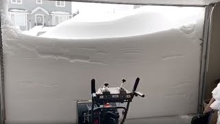 Snow blizzard hits parts of Canada [upl. by Yorker]