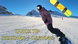 Skidding to Carving in ONE RUN [upl. by Aniratac]