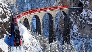 UNA TRAVESÍA DE PELÍCULA EN EL EXPRESO DE BERNINA DE SUIZA A ITALIA [upl. by Gnaig]