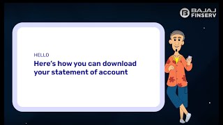 How to download the statement of account online using the Bajaj Finserv App [upl. by Sauveur]