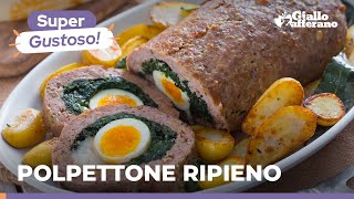 POLPETTONE RIPIENO di SPINACI e CACIOCAVALLO – Questo sì che vi farà impazzire 😋 [upl. by Ettelohcin318]