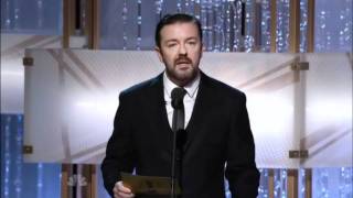 Ricky Gervais at the 2011 Golden Globes [upl. by Furgeson53]