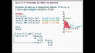 vwo AC K4 B Optimaliseren met behulp van hoekpunten [upl. by Ullund]