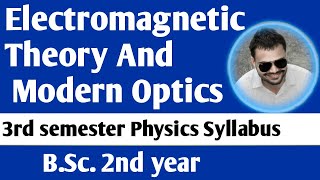 BSc 2nd year 3rd Semester Physics Syllabus Electromagnetic Theory And Modern Optics  by dnk sir [upl. by Amerigo]