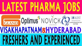 Latest Pharma Jobs in Telugu 2023  New Pharma Jobs In Vizag amp Hyderabad [upl. by Tuckie]