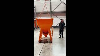 Eichinger Square Concrete Bucket Options cranegear [upl. by Gromme]