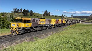 TasRail 2054 2051 46 Coal train Mole Creek Road [upl. by Rains359]