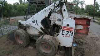 005  Bobcat 873 Fuel Pickup Repair Part 1 [upl. by Cha]