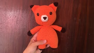 ORANGE FOX  PART 2  HOW TO CROCHET  HEAD  RAPOSA LARANJA  CABEÇA  TUTORIAL [upl. by Enyleuqcaj]