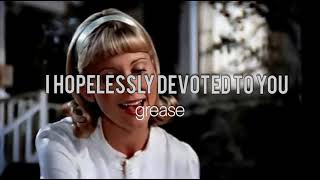 Grease i hopelessly devoted to you vaselina lyricsletra englishespañol [upl. by Lazarus]