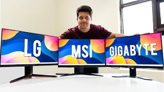 Best Gaming Monitor under ₹15000  LG 24GN650 vs MSI G2412 vs Gigabyte G24F2 Comparison Review [upl. by Martguerita]