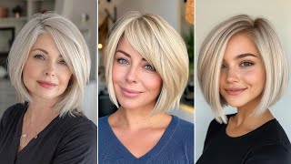 Shoulder Length Hairstyles For Straight Hair 2024s Hair Cuts And Hair Colour Ideas Blunt Bob Cut [upl. by Ulises742]