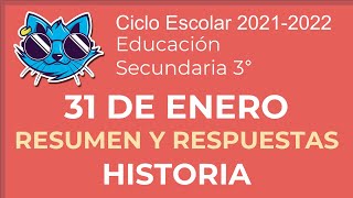 Resumen y Respuestas Historia  3 Secundaria  31 enero  Aprende En Casa [upl. by Mezoff]