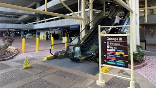 Orlando Airport MCO walking directions from Car Rental Returns Garage B to Departures Security [upl. by Nilre]