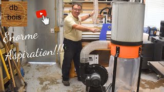 Installation de laspiration sur la CNC Wattsan [upl. by Noicpesnoc]