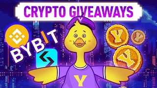 Crypto Giveaways In Action Binance BitGet amp ByBit Say YES To YesCoin [upl. by Ostraw]