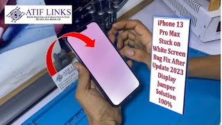 iPhone 13 Pro Max Stuck on White Screen Bug Fix After Update 2023  Disply Jumper Solution 100 [upl. by Scarlet]