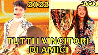 TUTTI I VINCITORI DI AMICI 20022023 CHI HA VINTO IL SERALE AMICI 22 [upl. by Nrojb]