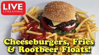 Making Cheeseburgers Step by Step  French Fried Potatoes  Root Beer Floats  Easy Classic Recipes [upl. by Maze]