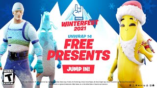 FORTNITE WINTERFEST 2021 EVENT ALL PRESENTS [upl. by Donnenfeld50]