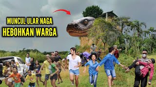 Geger  Warga Dikejutkan Kemunculan Ular Naga Raksasa Tibatiba Keluar Dari Atas Bukit [upl. by Vasta119]