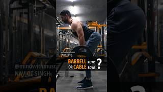 ❌ Cable Rows or Barbell Rows Which is BEST shorts [upl. by Neillij]